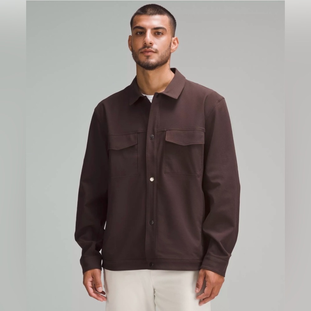 Mens Lululemon Twill Utility Jacket Size XL Chocolate Brown Like NEW